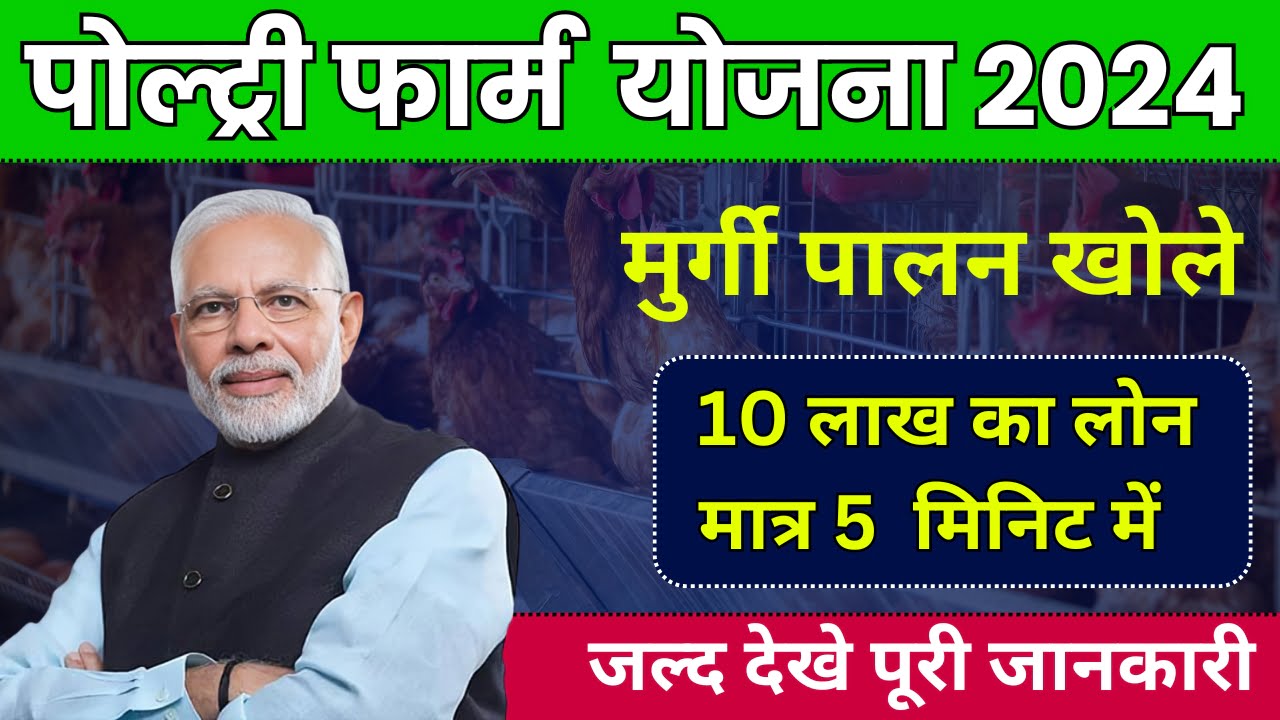 Poultry Farm Yojana 2024: अब मिलेगा मुर्गी पालन खोलने के लिए धमाकेदार लोन, जानें कैसे करें योजना में आवेदन