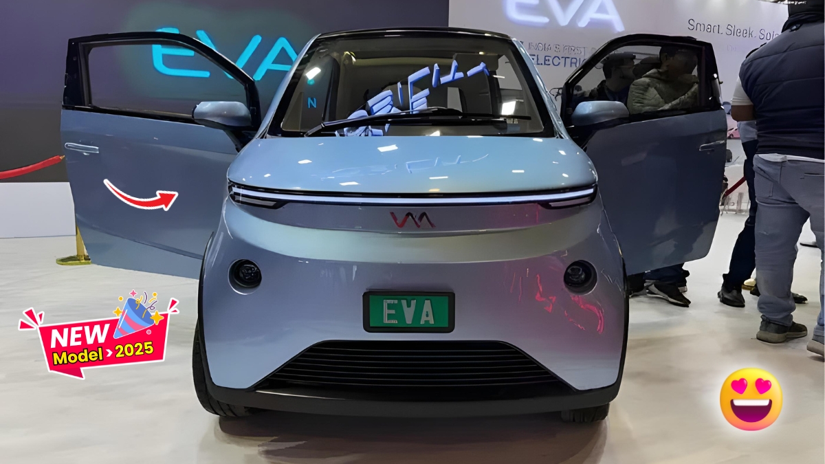 Vayve Eva Solar Car Auto Expo 2025: मोटरसाइकिल की कीमत में पेश है भारत की पहली सोलर गाड़ी 250km रेंज