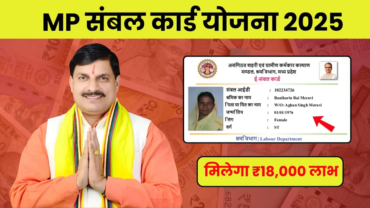 MP SAMBAL CARD 2025: गरीबों के लिए नई सौगात अब फ्री बिजली, इलाज और पढ़ाई, ऐसे पाएं तुरंत लाभ